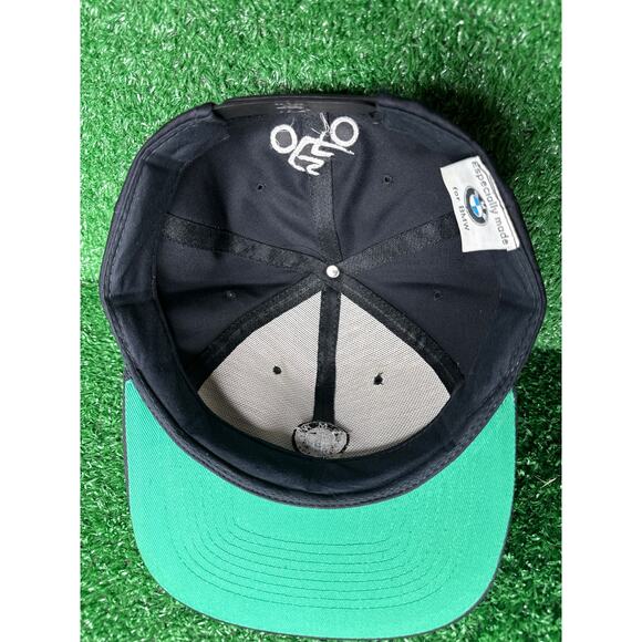 VTG BMW Motorcycles Hat Cap Black Adjustable OSFA Snap Back 90s - Picture 5 of 6